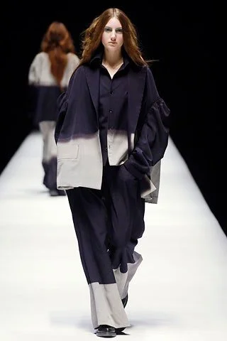 ヨノワール Yohji Yamamoto F/W 2006 dip dye pant suit — JAMES VELORIA